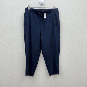 Talbots Navy Blue Crop Performance Quick Dry Pants Womens size Medium Petite NEW